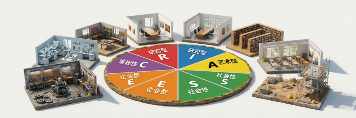 霍兰德职业兴趣岛测试