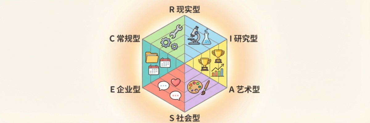 霍兰德职业兴趣测试图